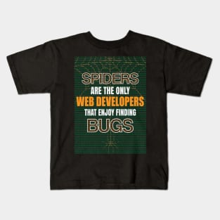 Arachnid Web developer Kids T-Shirt